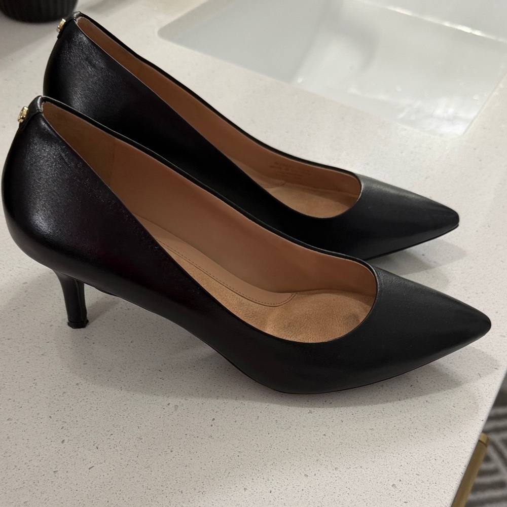 Cole Haan Black Leather Heels for Women